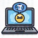 Icona di consulenze online flessibili.